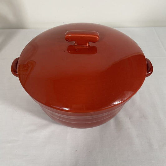 RED/ORANGE COVERED CASSEROLE