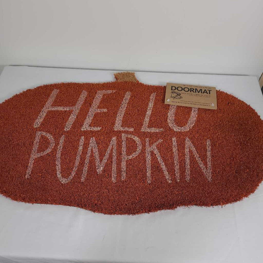 HELLO PUMPKIN COIR DOORMAT