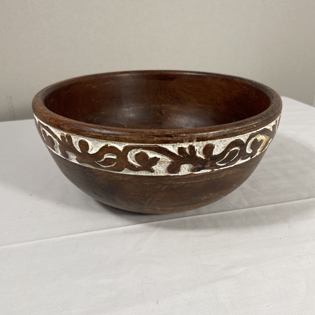 BOHO WOODEN BOWL