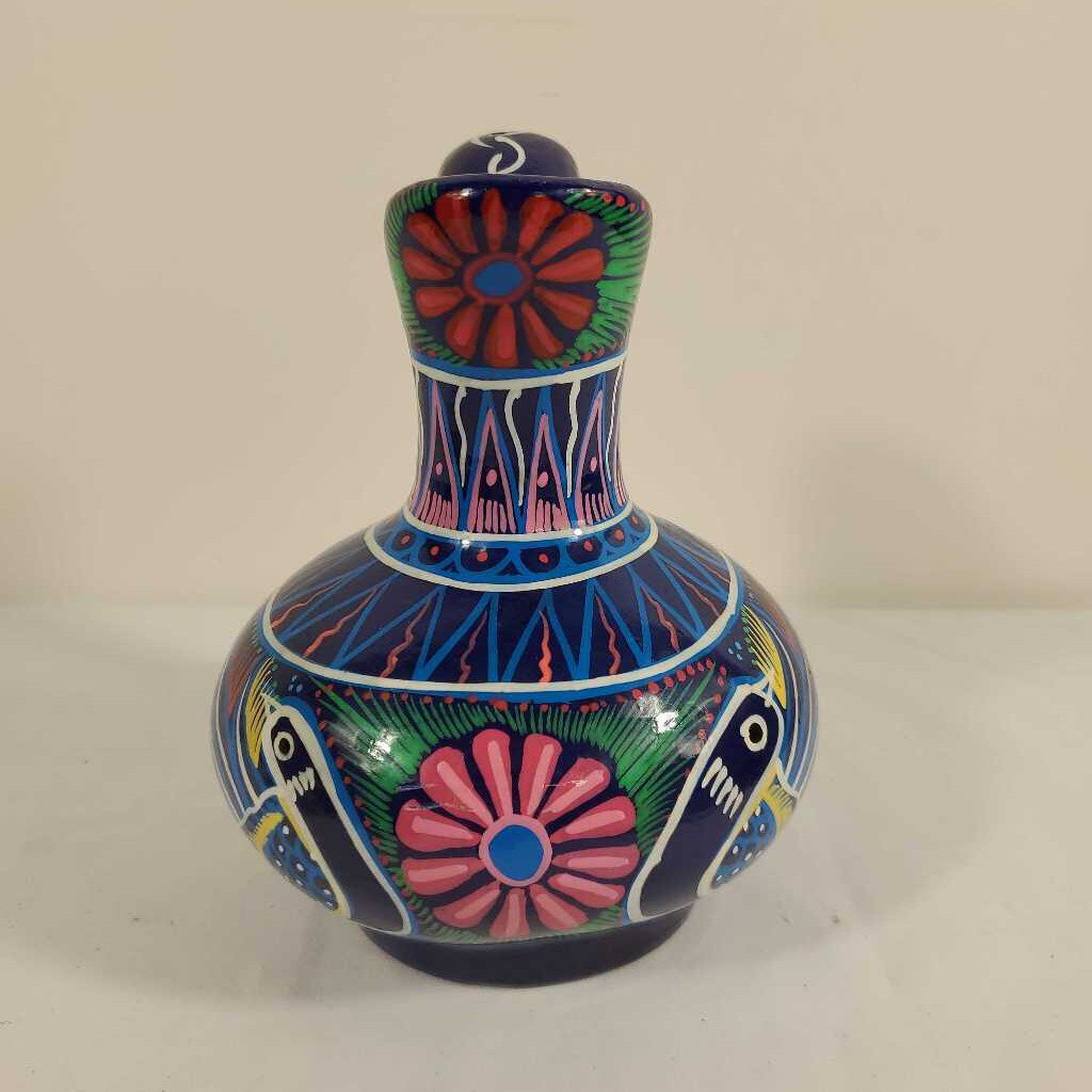 HAND PAINTED POTTERY PITCHER