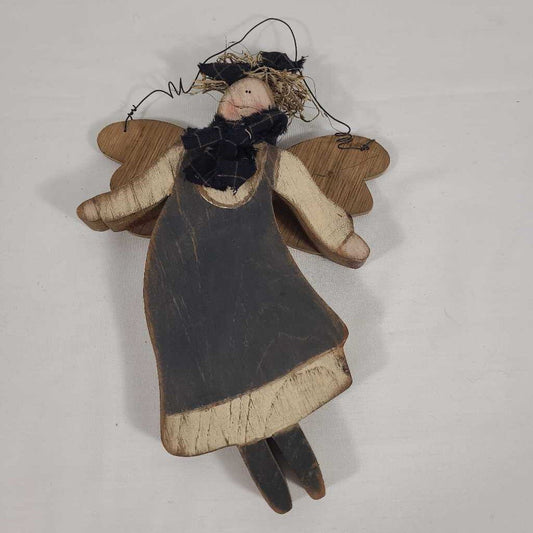 HANGING WOODEN ANGEL