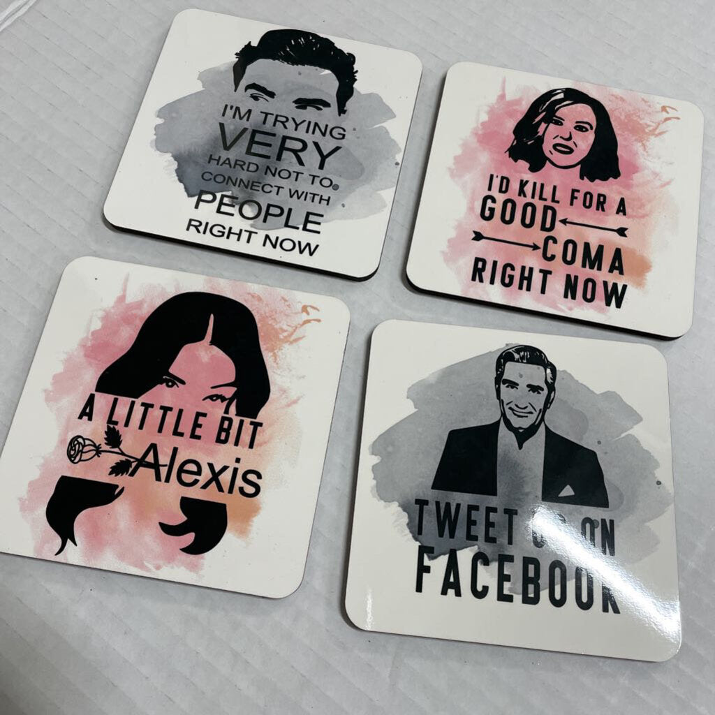 SCHITT'S CREEK COASTERS