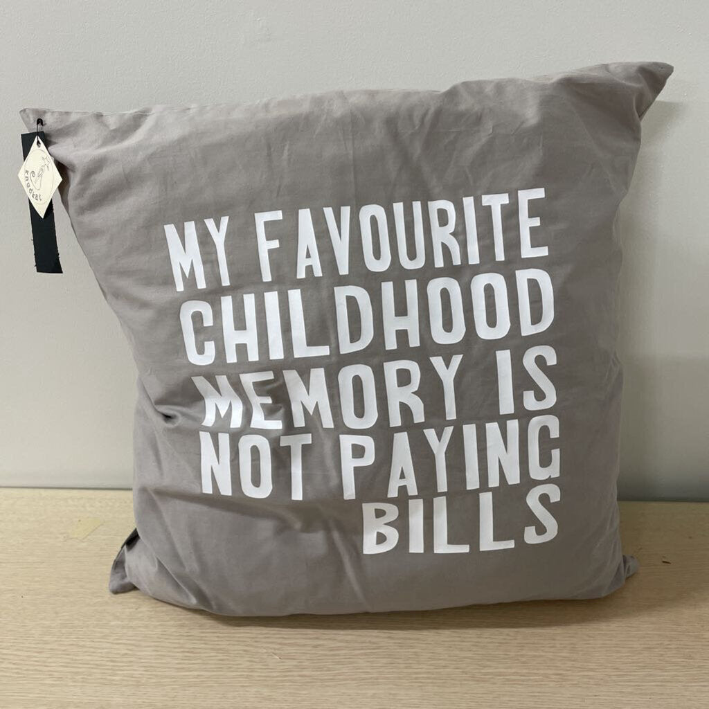 PILLOW, FAVOURITE CHILDHOOD MEMORY