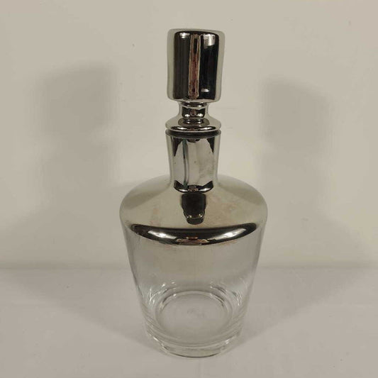 HALF CHROME DECANTER