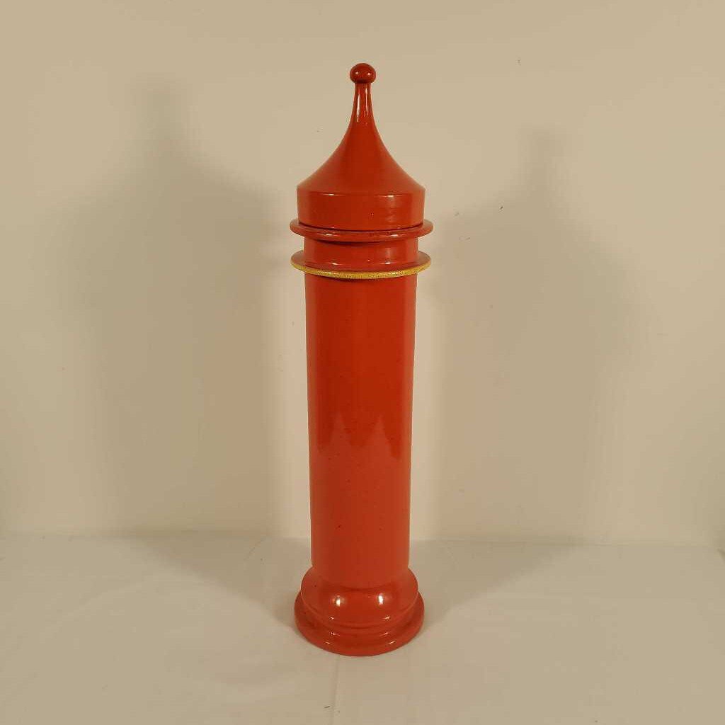 CERAMIC LIDDED VASE