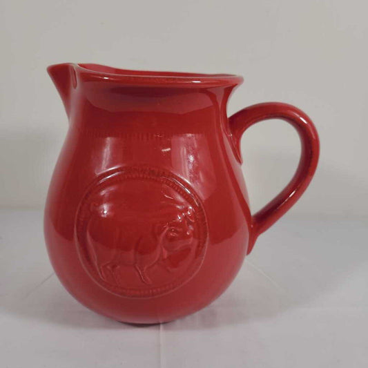 RED PITCHER W/ PIG