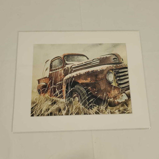 FORD TRUCK - WATERCOLOUR PRINT