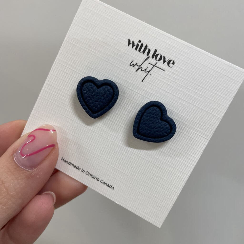 FABRIC HEART - NAVY