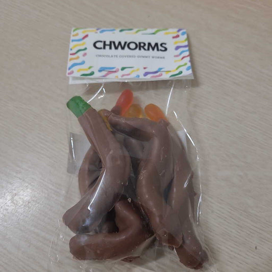 CHOCOLATE GUMMY WORMS