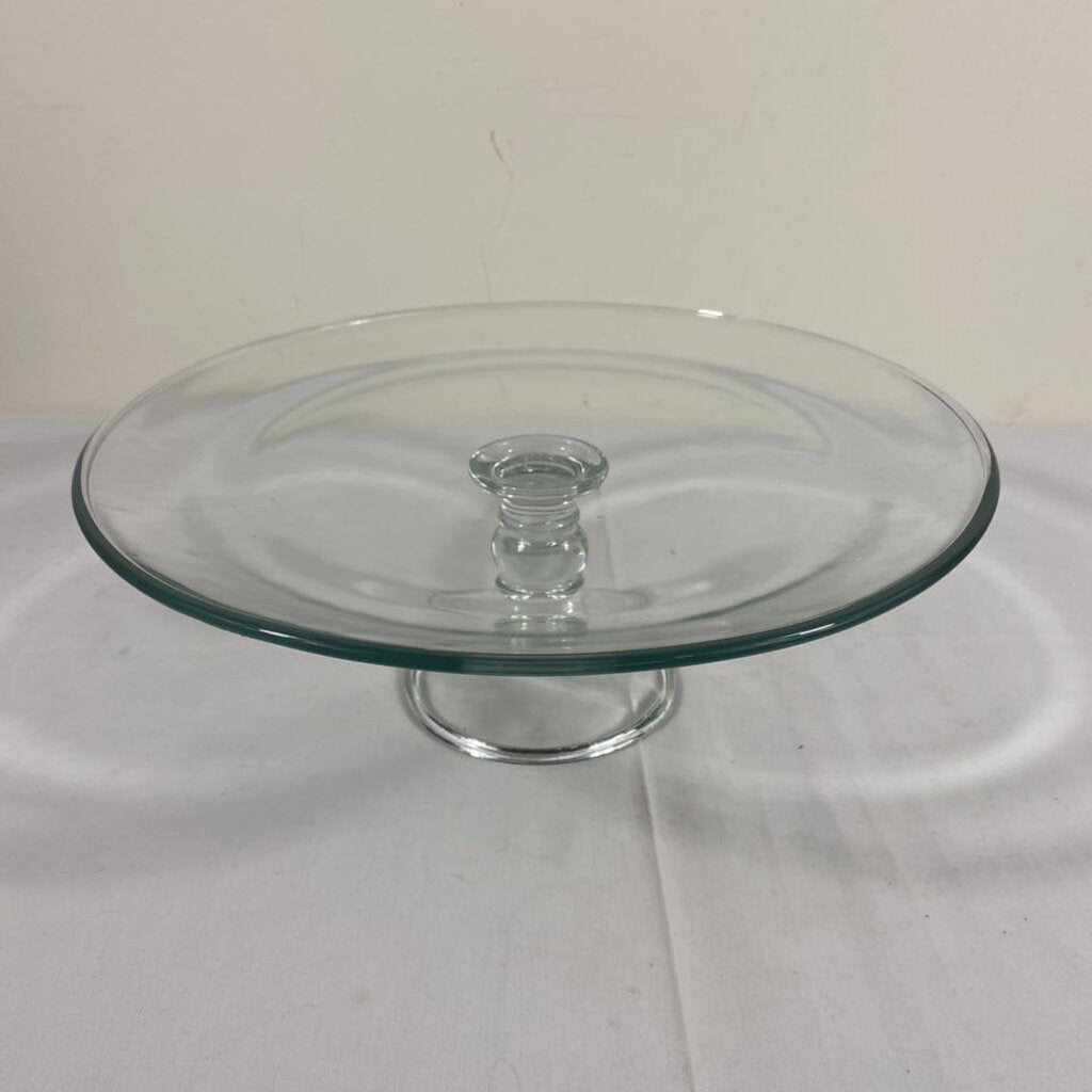 GLASS CAKE PLATE