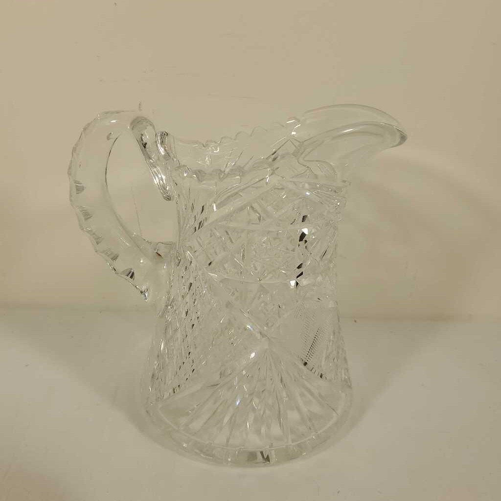 CUT CRYSTAL PITCHER