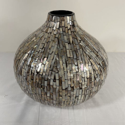 OBALESCENT COLOURED MOSAIC VASE