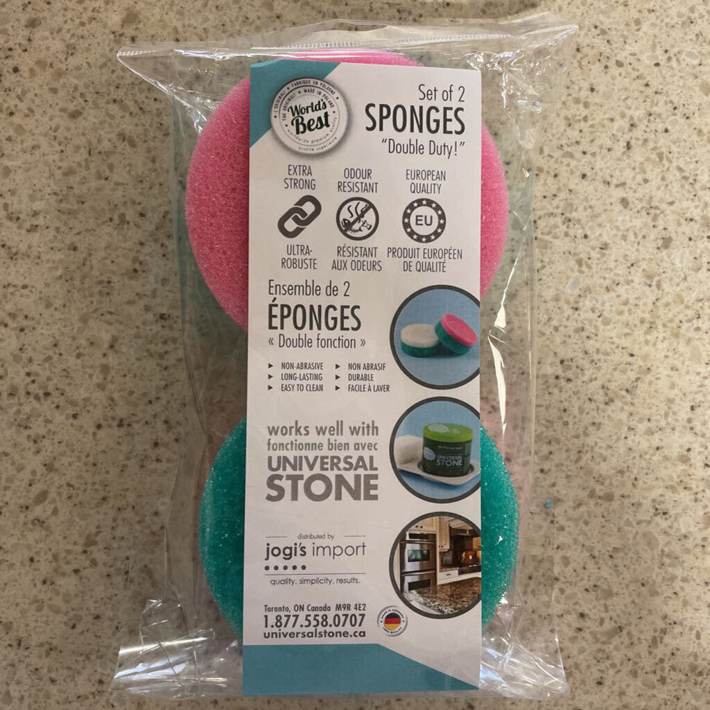 SET/2 DOUBLE DUTY SPONGES